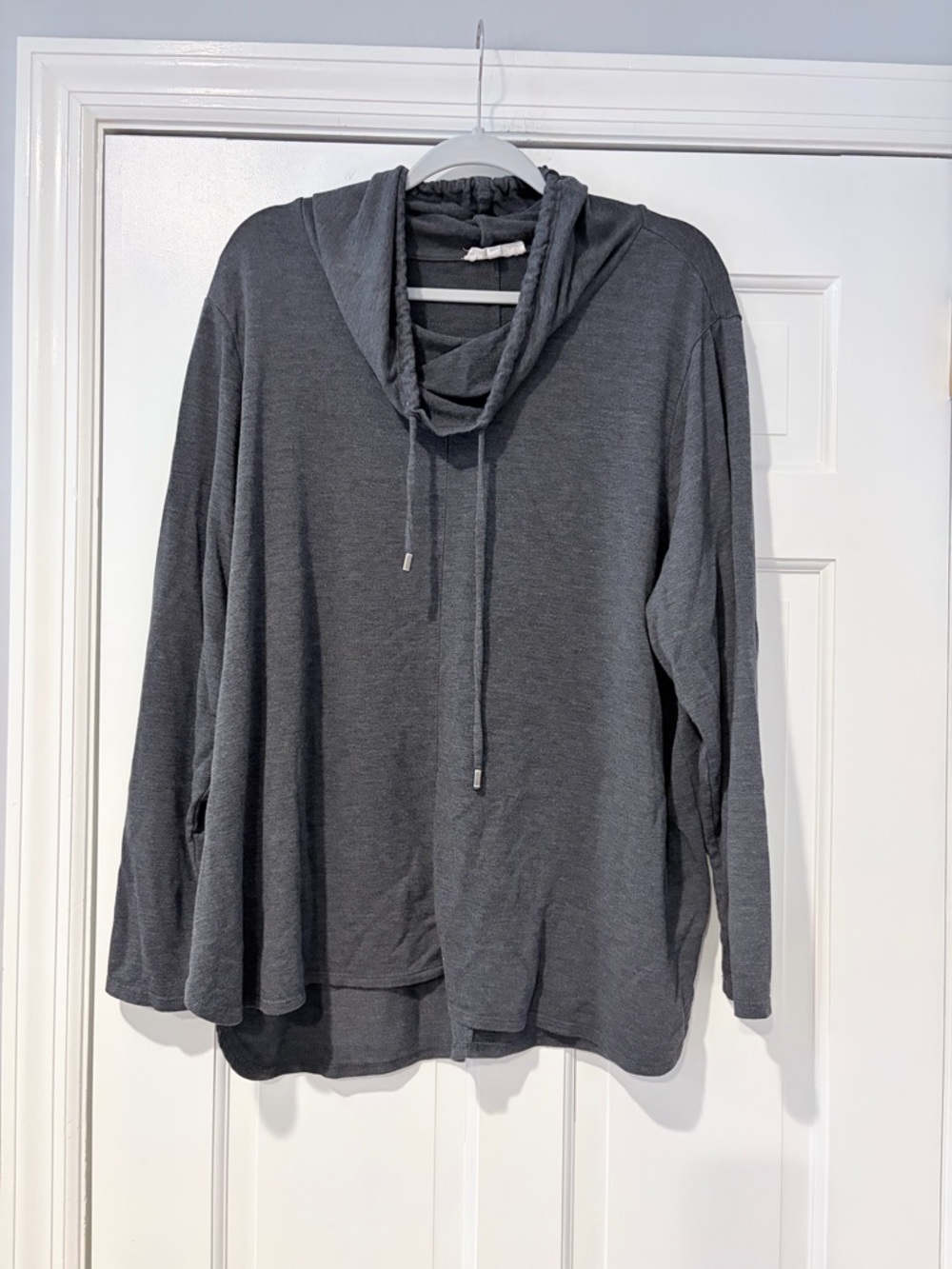 Workshop Republic Clothing Charcoal Gray Hooded Top